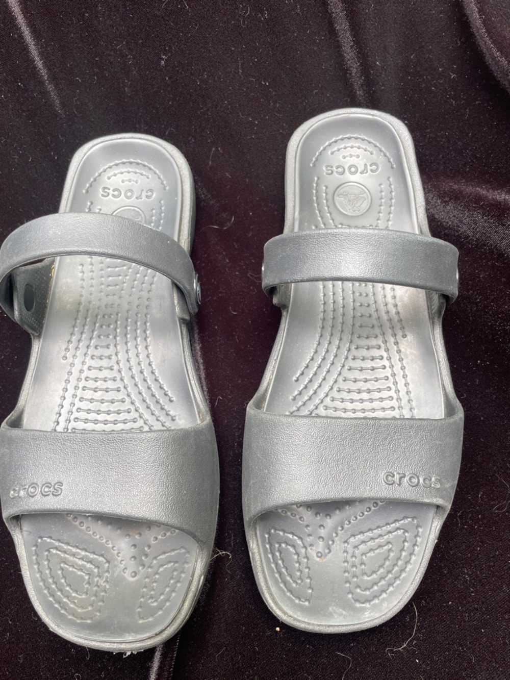 Black Crocs Cleo Sandals - Nice Condition!